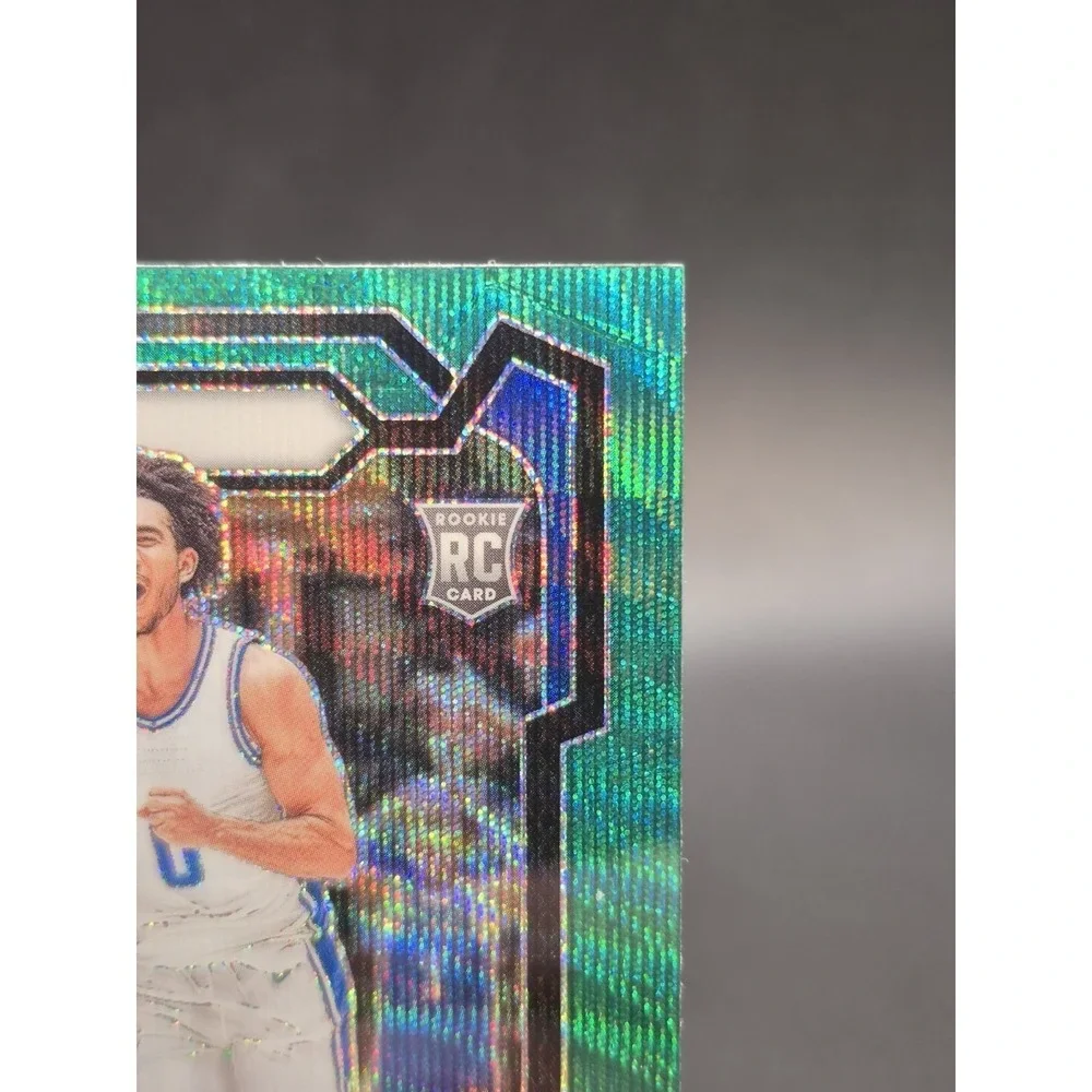 2024 Panini Jared McCain 35 Rookie Green Wave Prizm Duke Blue Devils RC